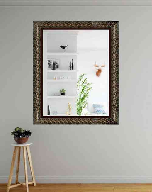 framed-mirror-gold-and-brown